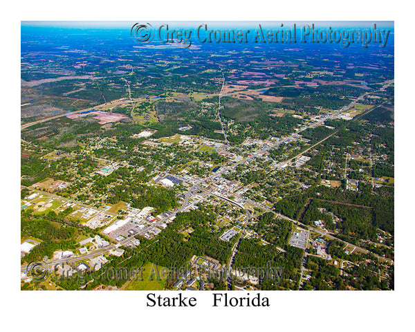 Aerial Photo of Starke, Florida