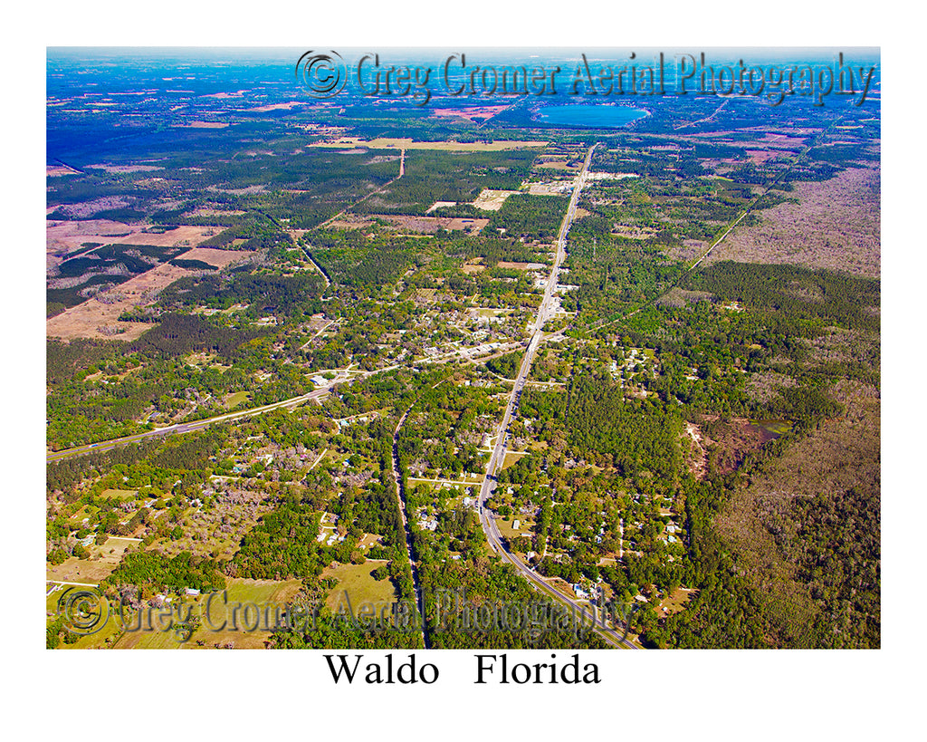 Aerial Photo of Waldo, Florida