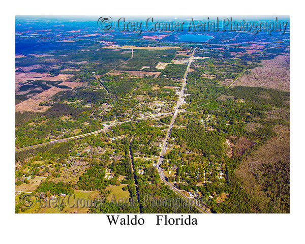 Aerial Photo of Waldo, Florida