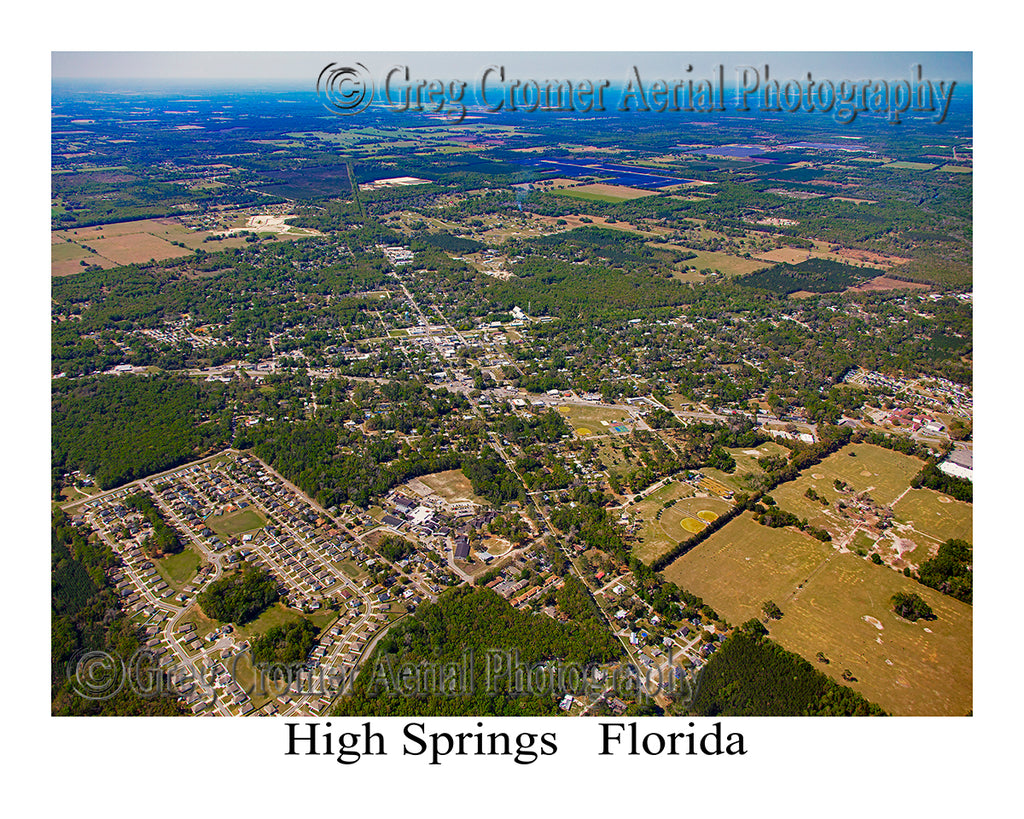 Aerial Photo of High Springs, Florida