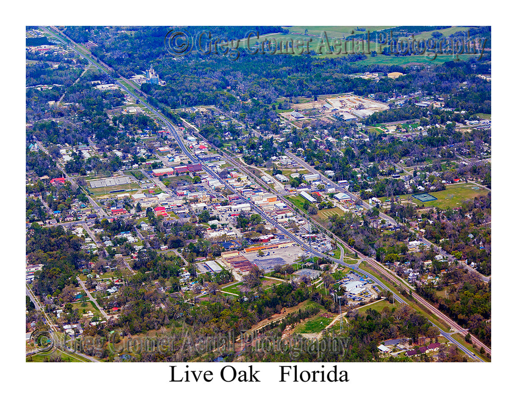 Aerial Photo of Live Oak, Florida