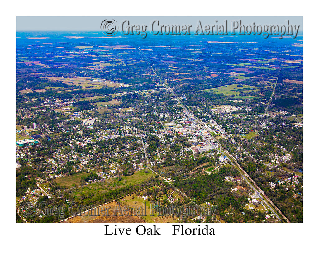 Aerial Photo of Live Oak, Florida