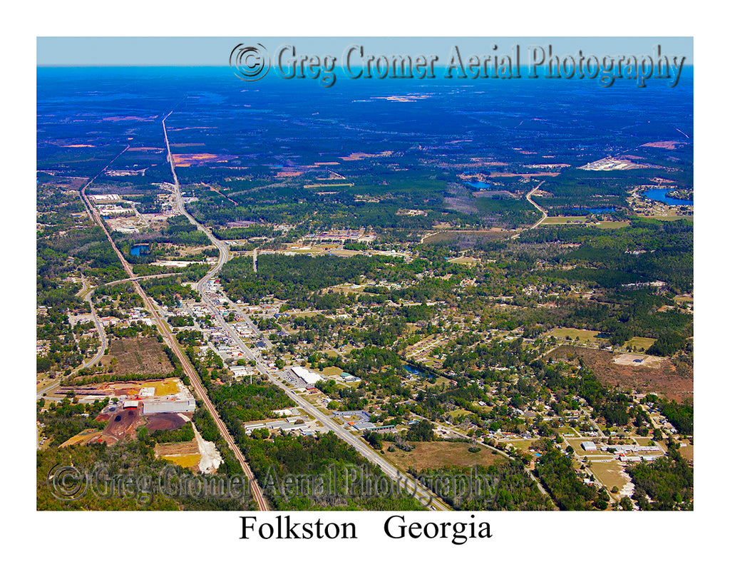 Aerial Photo of Folkston, Georgia