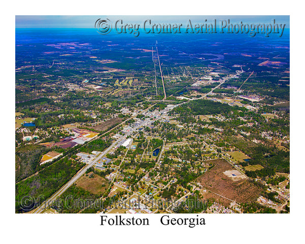 Aerial Photo of Folkston, Georgia