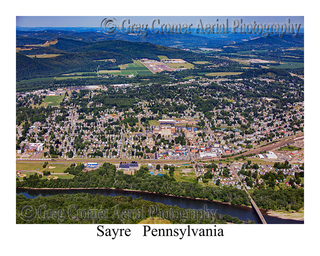 Aerial Photo of Sayre, Pennsylvania