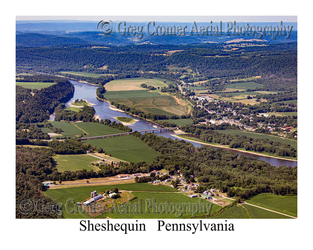 Aerial Photo of Sheshequin, Pennsylvania