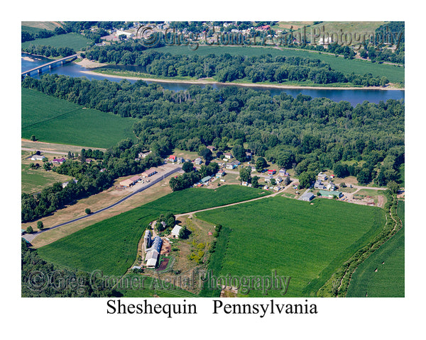 Aerial Photo of Sheshequin, Pennsylvania