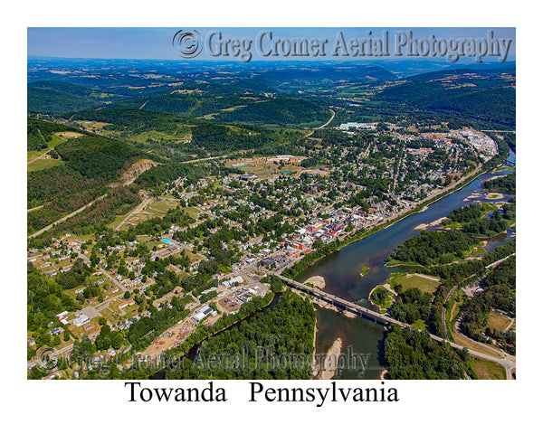 Aerial Photo of Towanda, Pennsylvania