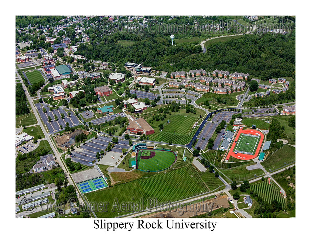 Aerial Photo of Slippery Rock University, Pennsylvania