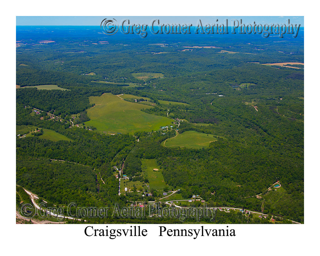 Aerial Photo of Craigsville, Pennsylvania