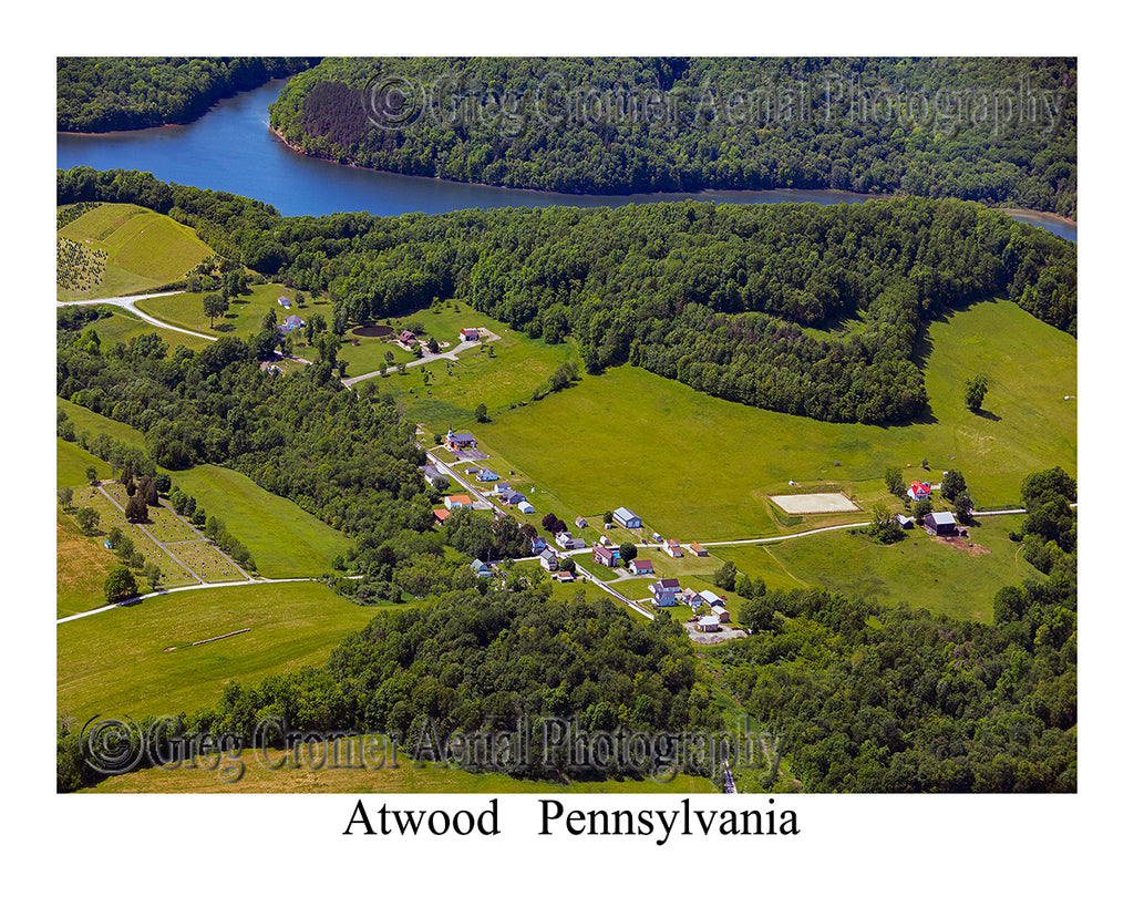 Aerial Photo of Atwood, Pennsylvania