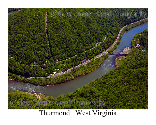 Aerial Photo of Thurmond, West Virginia