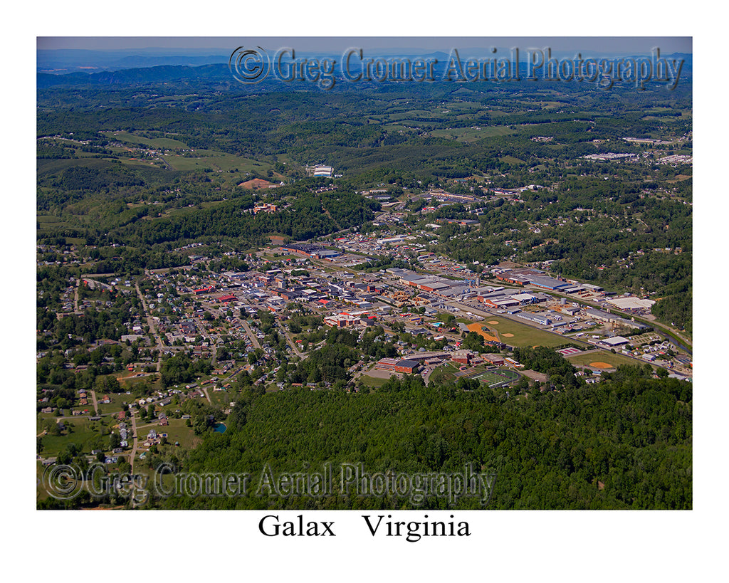 Aerial Photo of Galax, Virginia America from the Sky