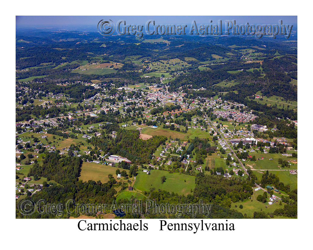 Aerial Photo of Carmichaels, Pennsylvania