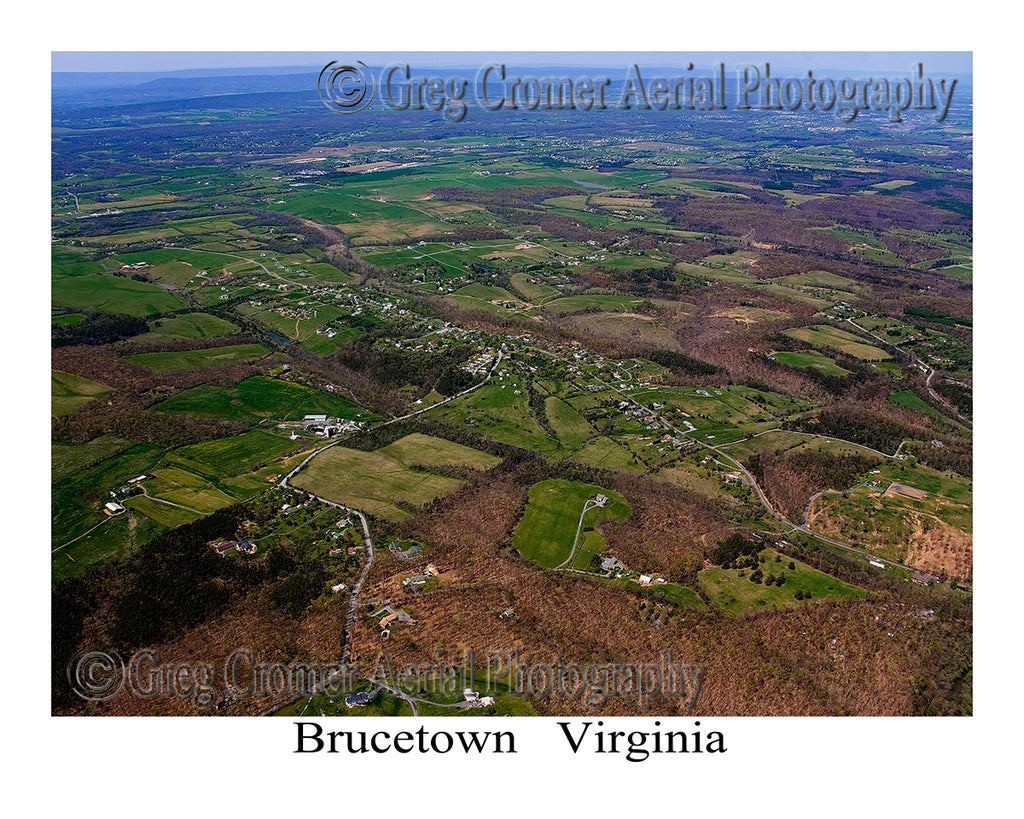 Aerial Photo of Brucetown, Virginia