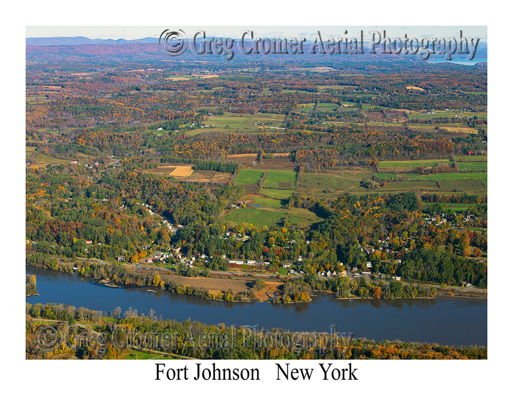 Aerial Photo of Fort Johnson, New York