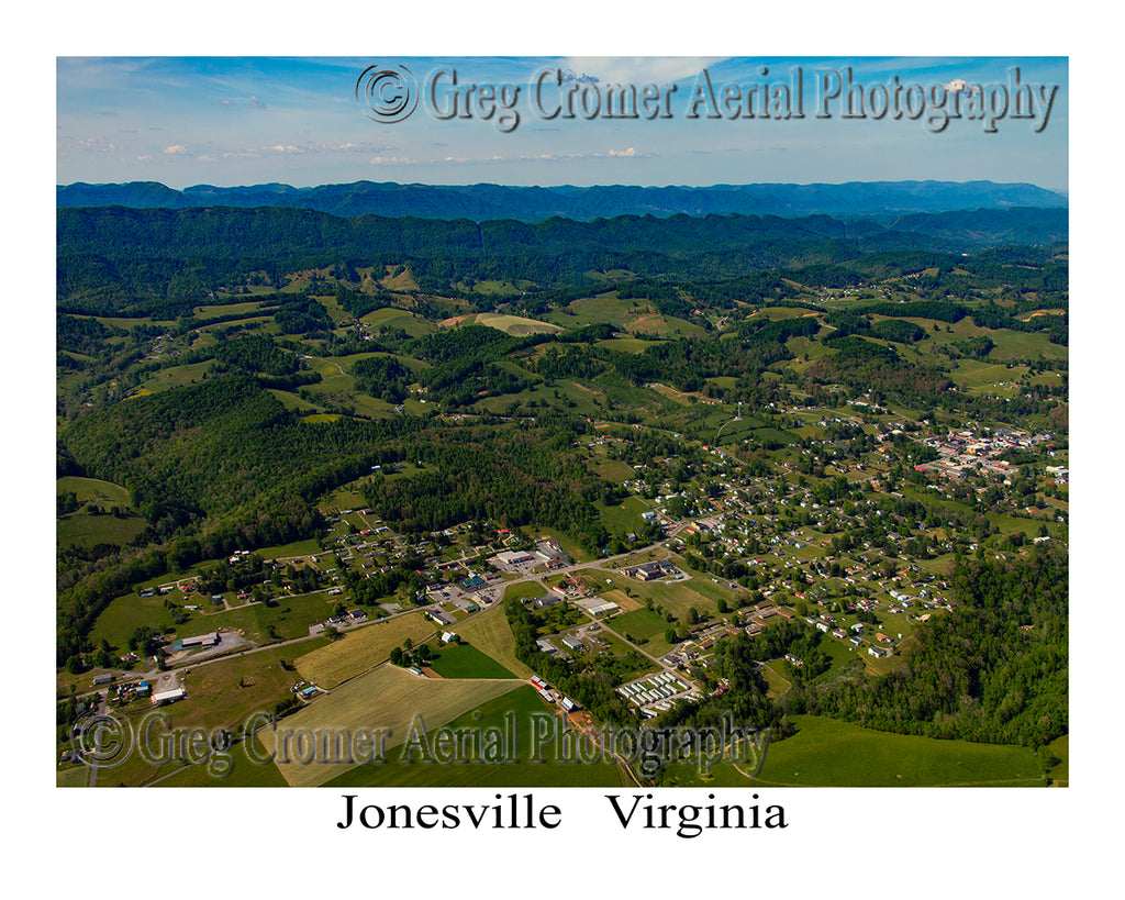 Aerial Photo of Jonesville, Virginia