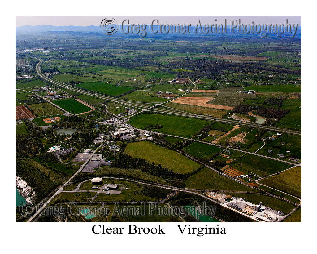 Aerial Photo of Clear Brook, Virginia