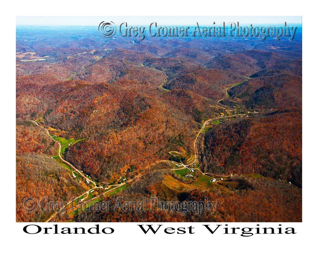 Aerial Photo of Orlando, West Virginia