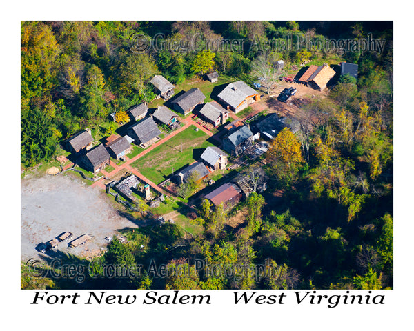 Aerial Photo of Fort New Salem - Salem, West Virginia