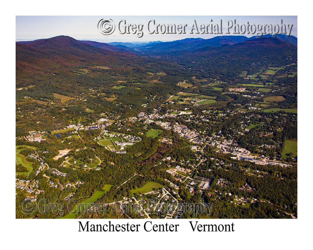 Aerial Photo of Manchester Center, Vermont