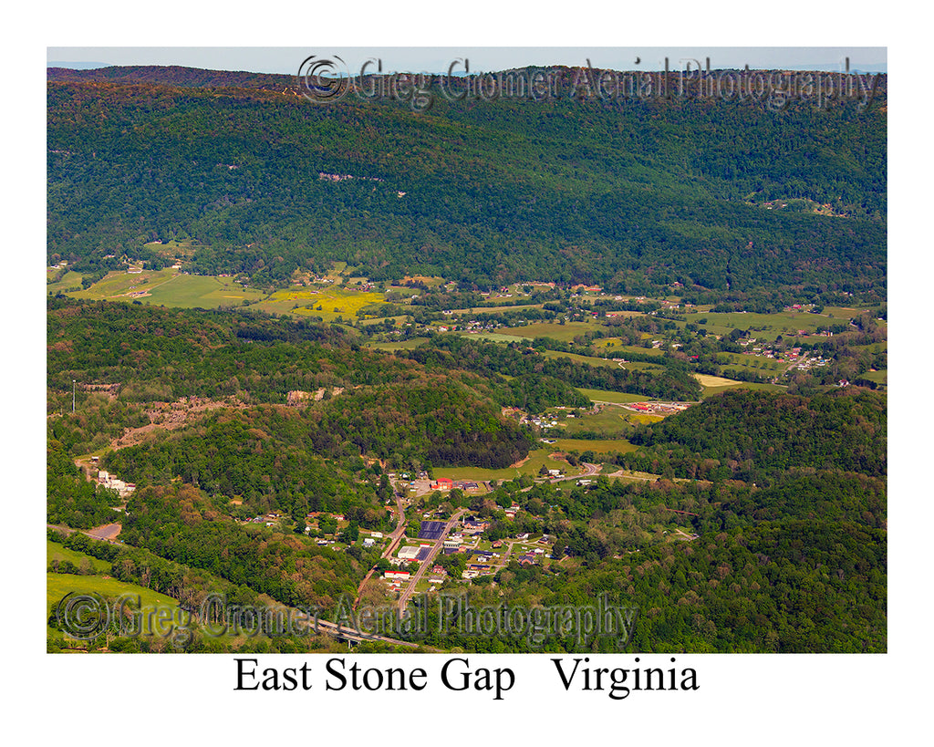 Aerial Photo of East Stone Gap, Virginia
