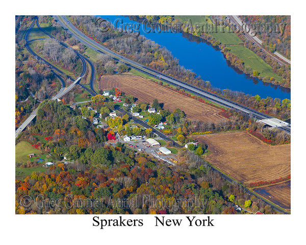 Aerial Photo of Sprakers, New York