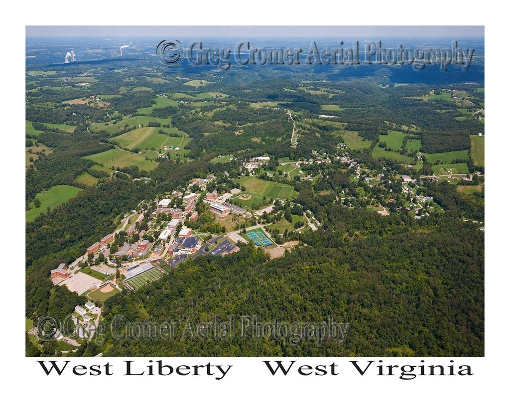 Aerial Photo of West Liberty, West Virginia