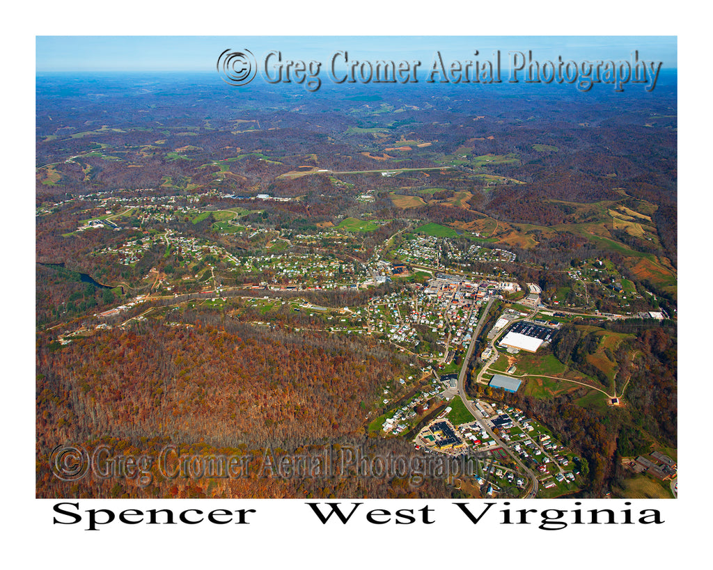 Aerial Photo of Spencer, West Virginia