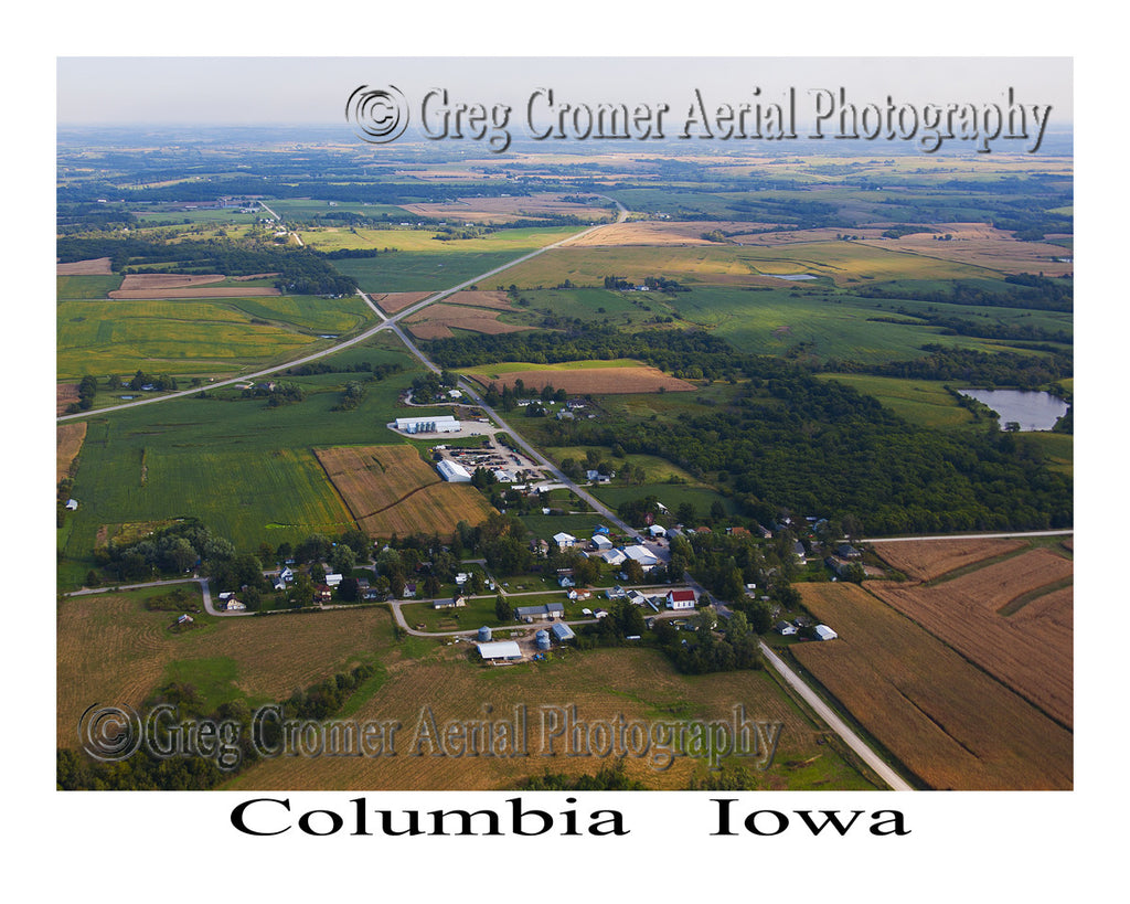 Aerial Photo of Columbia Iowa