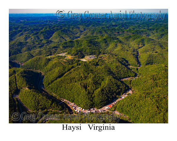 Aerial Photo of Haysi, Virginia