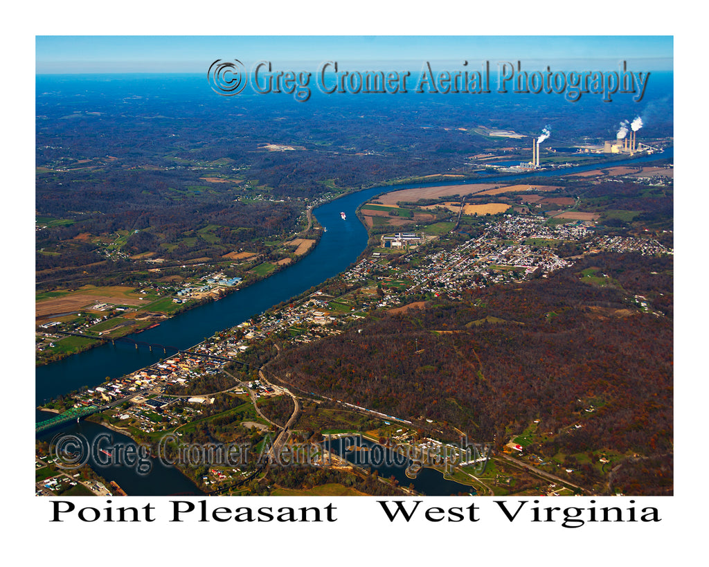 Aerial Photo of Point Pleasant, West Virginia