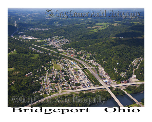 Aerial Photo of Bridgeport, Ohio