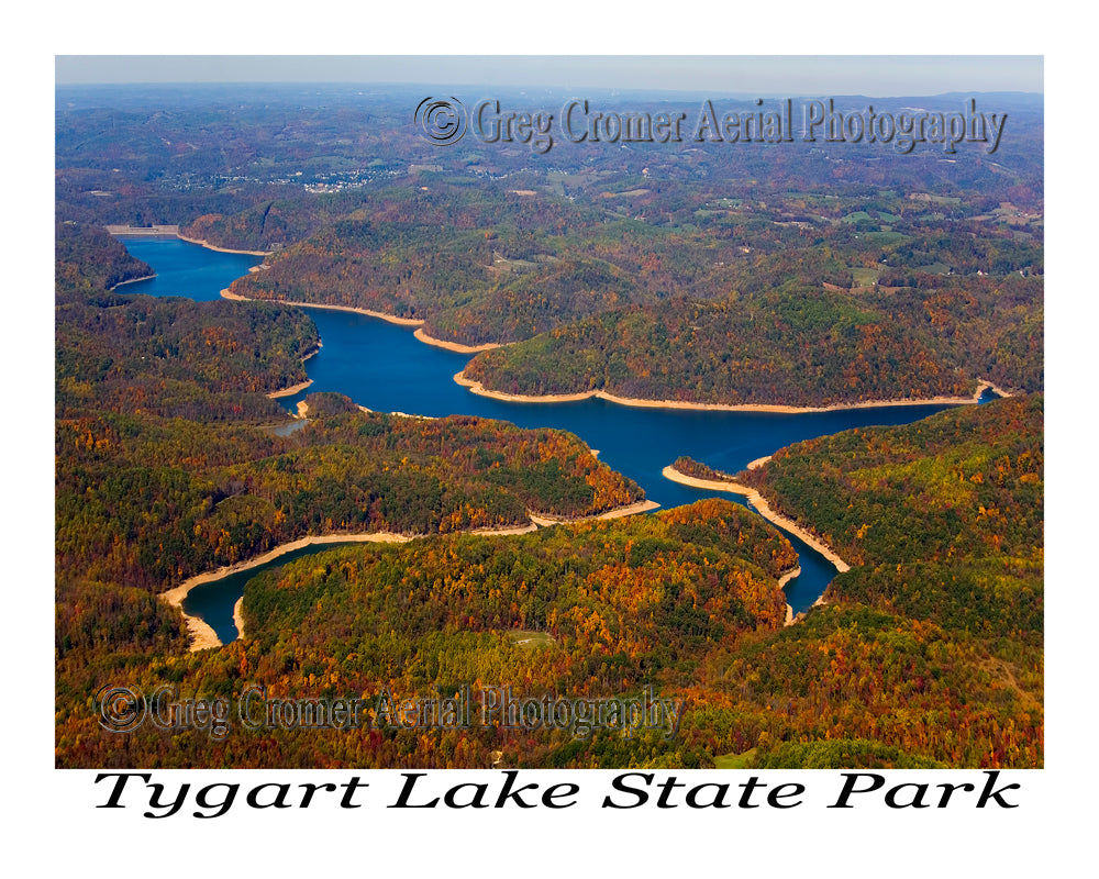 Aerial Photo of Tygart Lake State Park, WV