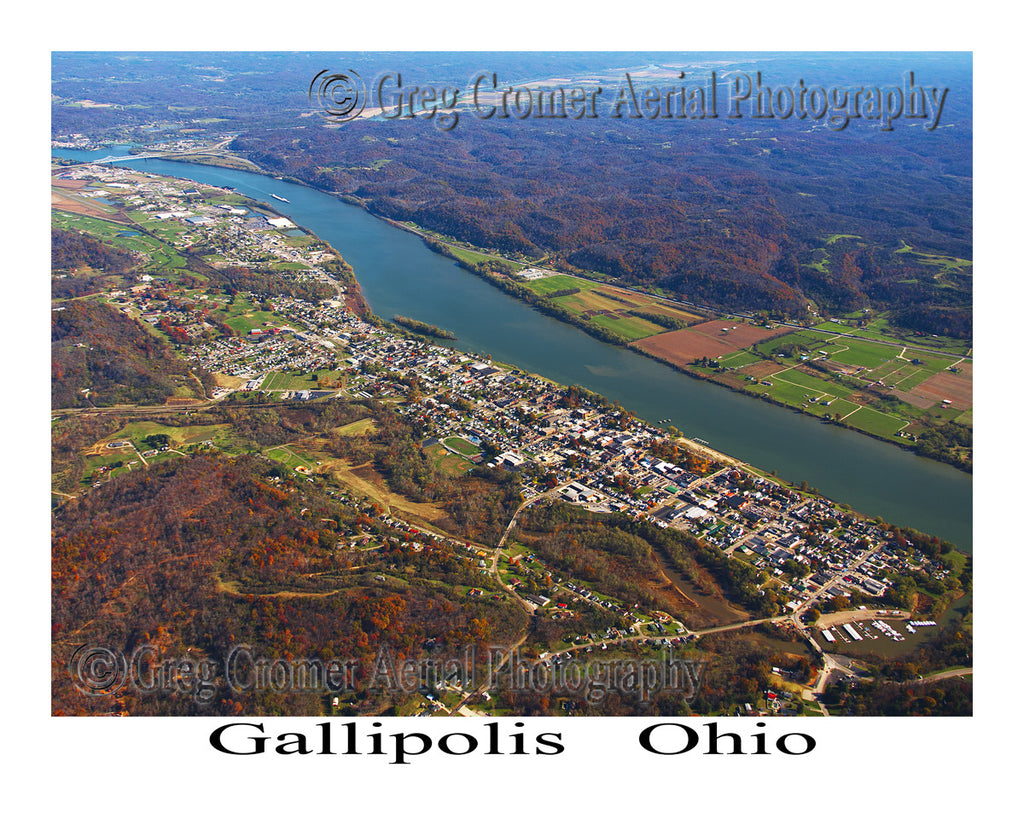 Aerial Photo of Gallipolis, Ohio