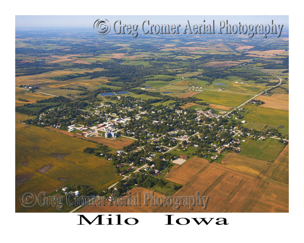 Aerial Photo of Milo Iowa