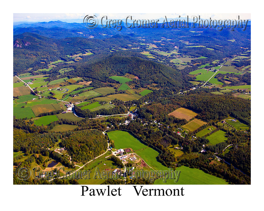 Aerial Photo of Pawlet, Vermont