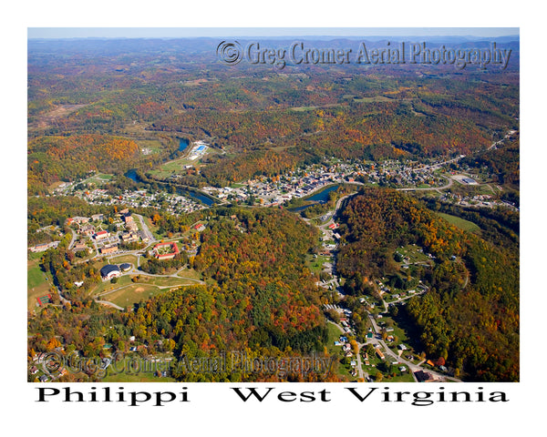 Aerial Photo of Phillipi, West Virginia