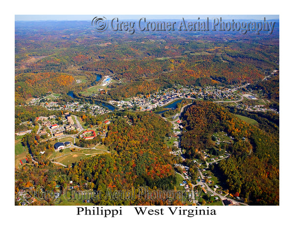 Aerial Photo of Philippi, West Virginia