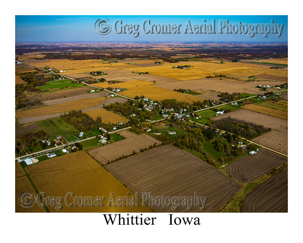 Aerial Photo of Whittier, Iowa