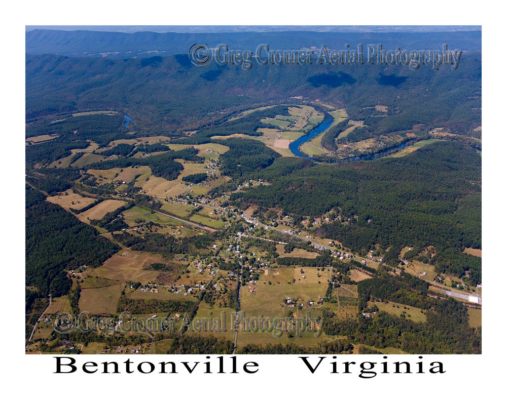 Aerial Photo of Bentonville, Virginia