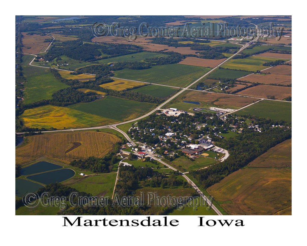 Aerial Photo of Martensdale Iowa