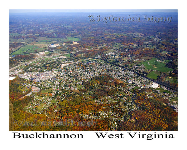 Aerial Photo of Buckhannon, West Virginia