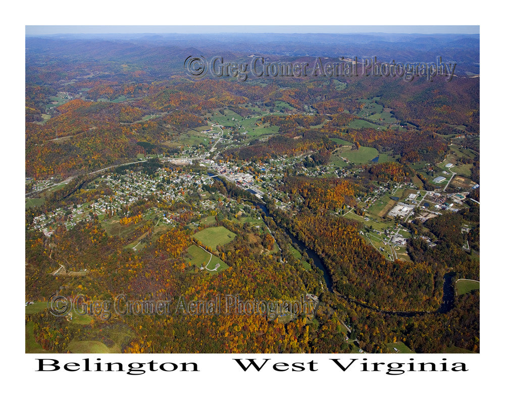 Aerial Photo of Belington, West Virginia