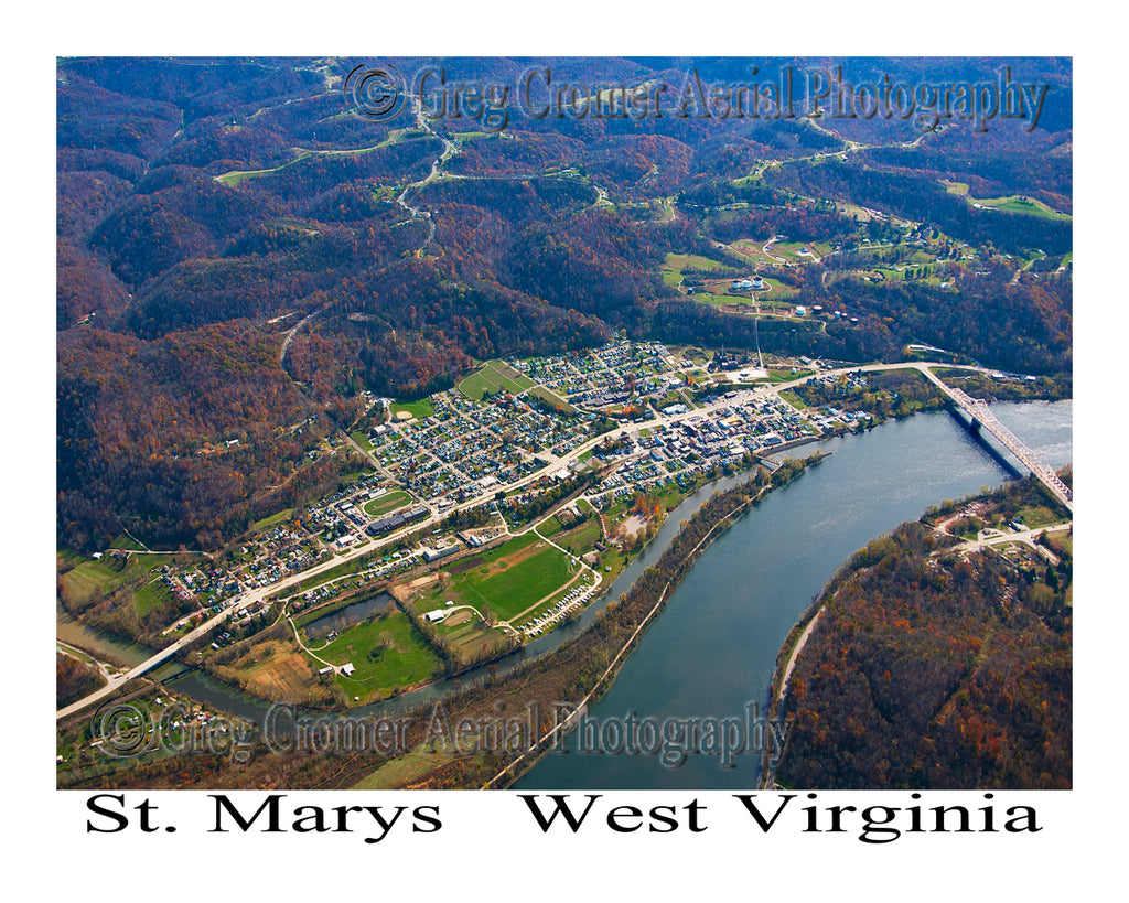 Aerial Photo of St. Marys, West Virginia