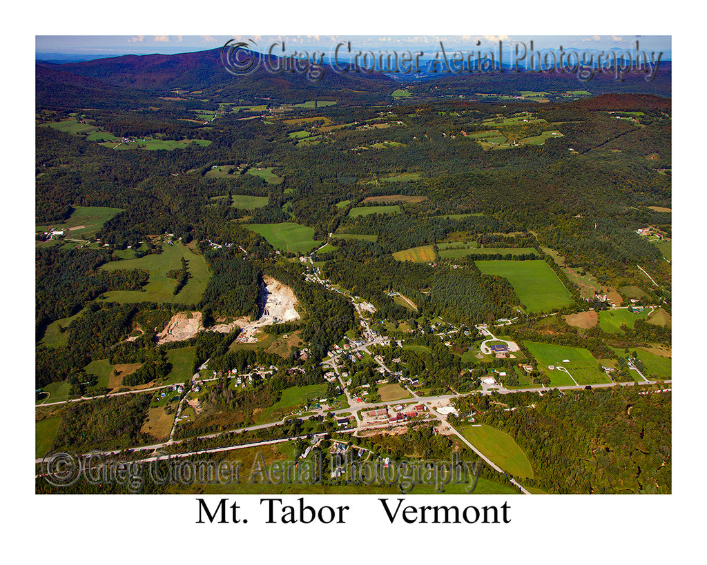 Aerial Photo of Mt. Tabor, Vermont