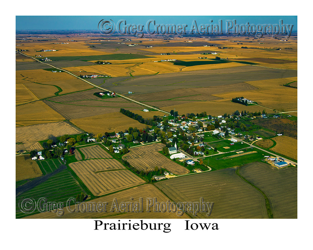 Aerial Photo of Prairieburg, Iowa