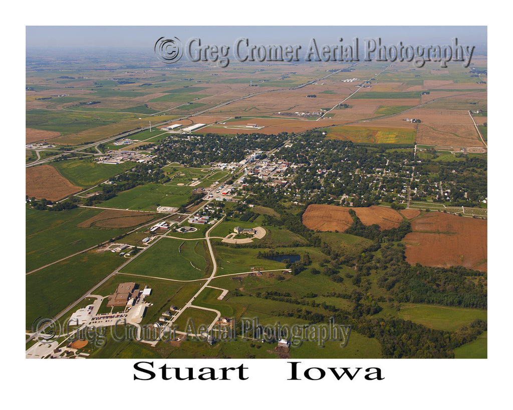 Aerial Photo of Stuart Iowa
