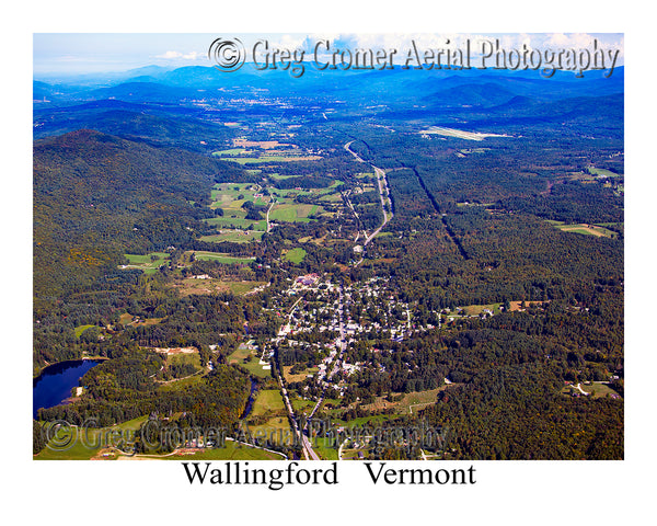 Aerial Photo of Wallingford, Vermont
