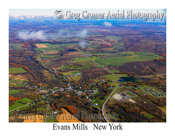 Aerial Photo of Evans Mills, New York